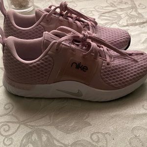 Plush pink Nike sneakers